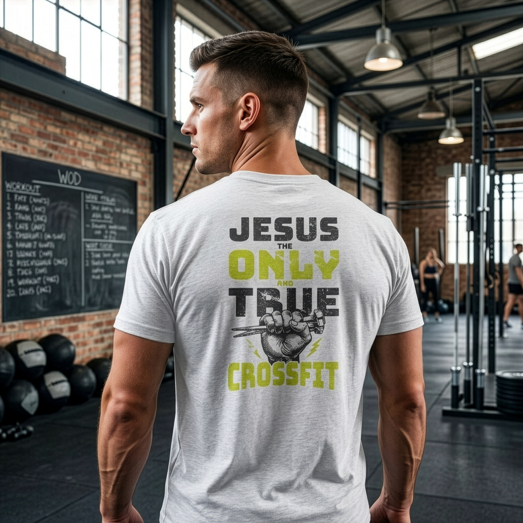 Jesus: the only and true crossfit - White